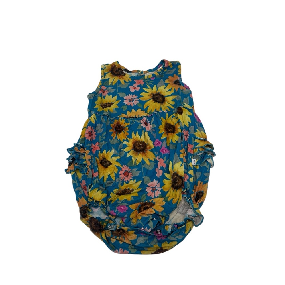 Play By Little Sleepies Girl Romper Flowers‎ Size 2T